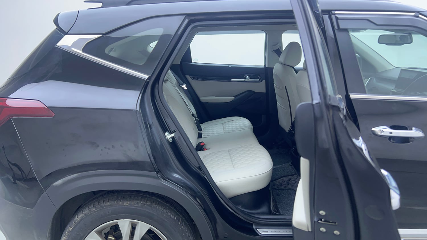 Used 2023 kia Seltos HTX 1.5 IVT Petrol Automatic interior RIGHT SIDE REAR DOOR CABIN VIEW