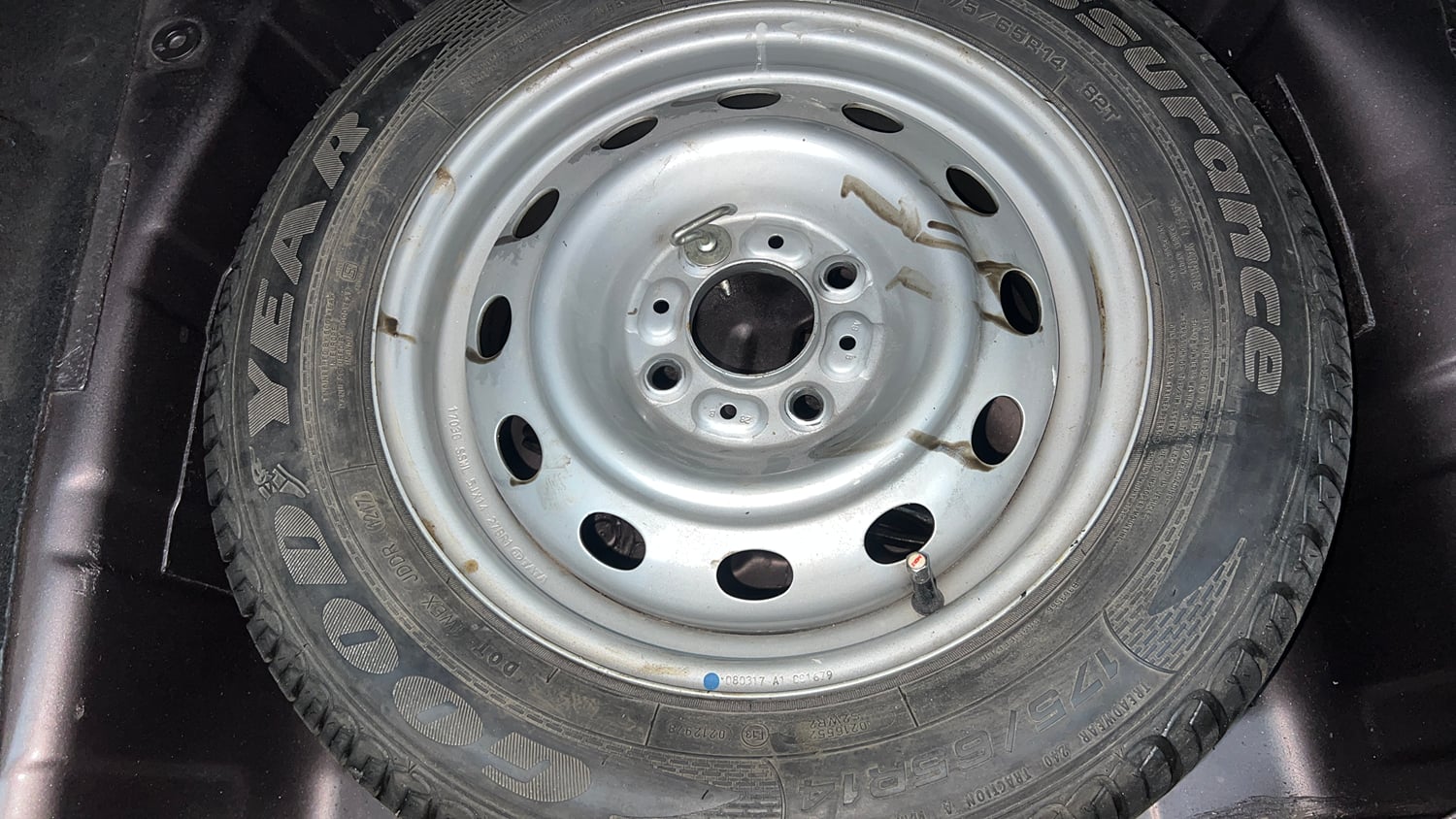 Used 2017 Tata Tiago Revotron XZ Petrol Manual tyres SPARE TYRE VIEW