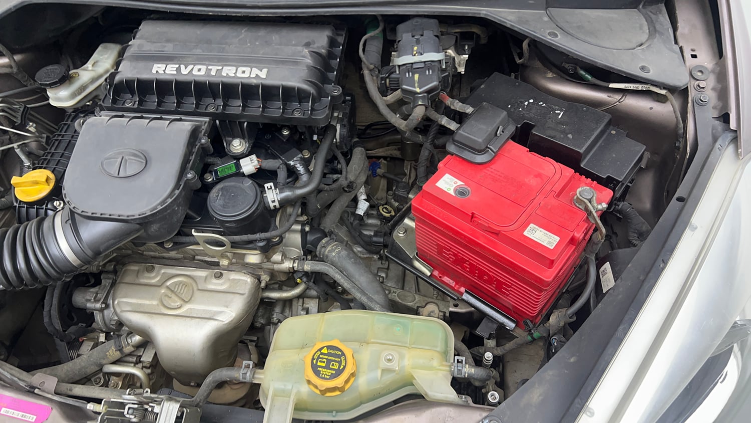 Used 2017 Tata Tiago Revotron XZ Petrol Manual engine ENGINE LEFT SIDE VIEW