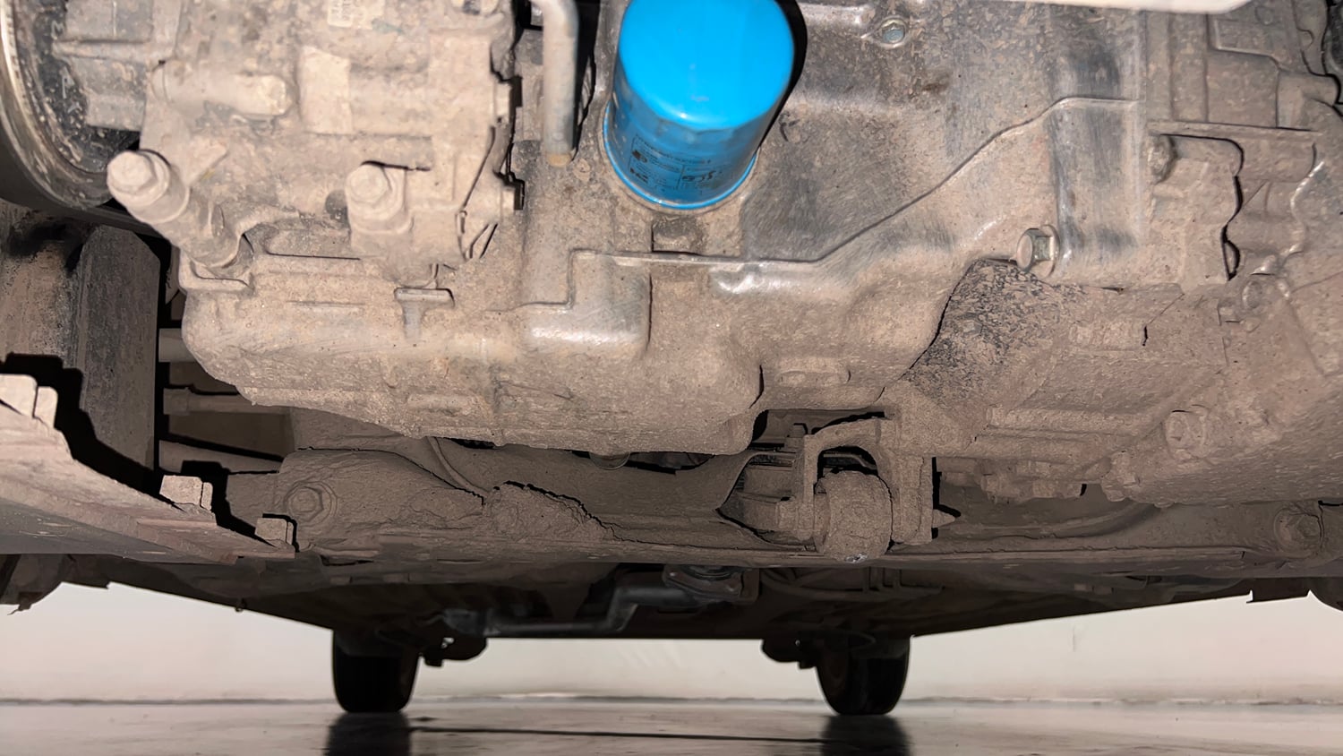 Used 2024 honda Amaze 2nd Generation VX 1.2 Petrol CVT Petrol Automatic extra FRONT LEFT UNDERBODY VIEW