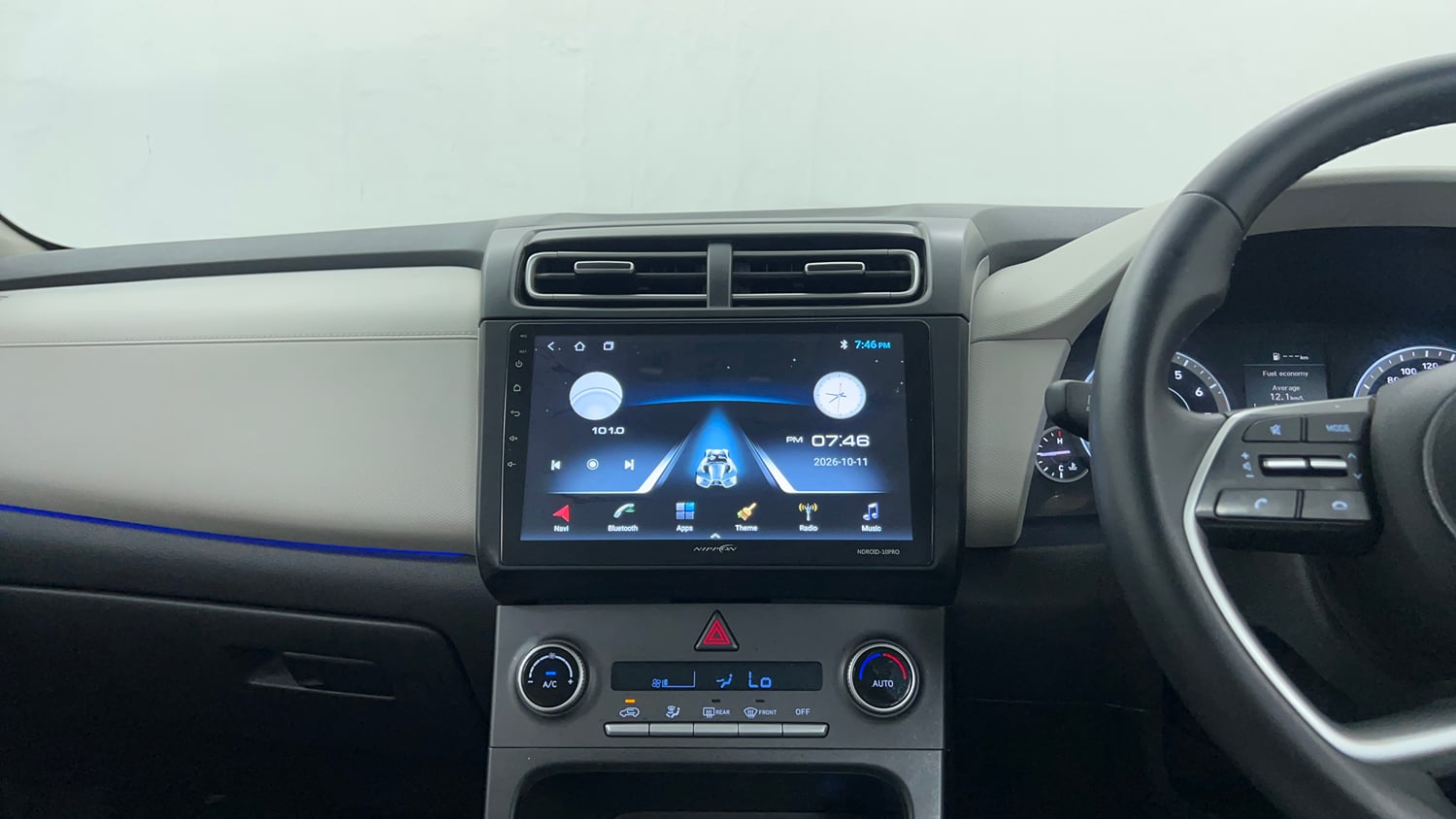 Used 2023 Hyundai Creta SX 1.5 Petrol Executive Petrol Manual interior MUSIC SYSTEM & AC CONTROL VIEW