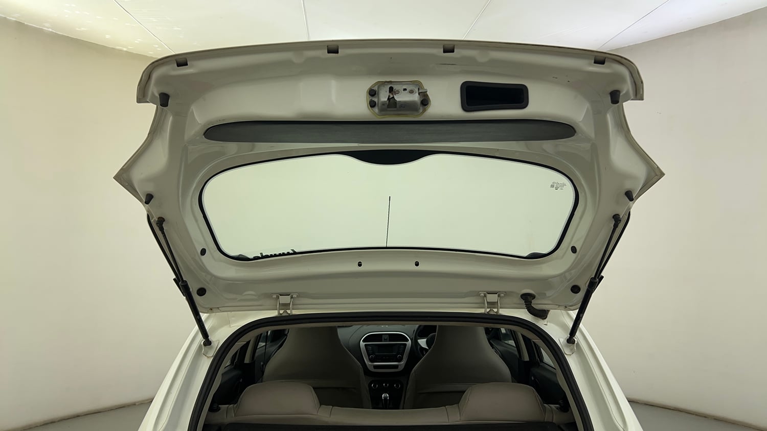 Used 2017 Tata Tiago Revotron XT Petrol Manual interior DICKY DOOR OPEN VIEW