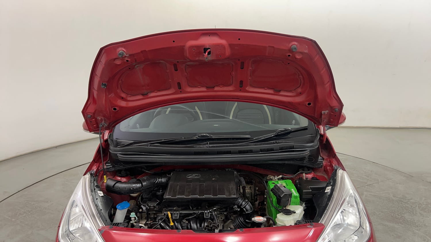 Used 2018 Hyundai Grand i10 Asta 1.2 Kappa VTVT Petrol Manual engine ENGINE & BONNET OPEN FRONT VIEW