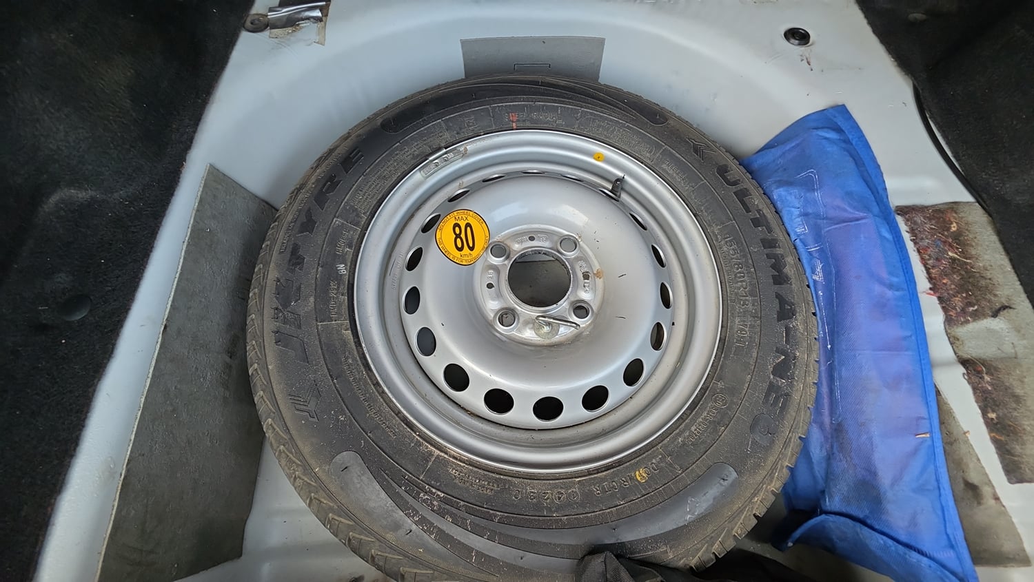 Used 2023 Tata Tigor XZ Plus Leatherette Pack Petrol Manual tyres SPARE TYRE VIEW