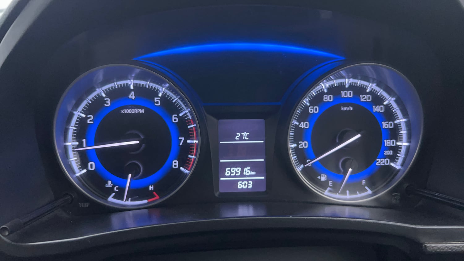 Used 2019 Maruti Suzuki Baleno Delta Petrol Manual interior CLUSTERMETER VIEW