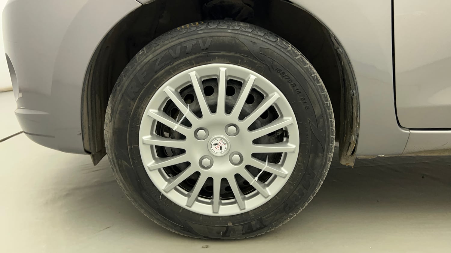 Used 2016 Maruti Suzuki Celerio VXi AMT Petrol Automatic tyres LEFT FRONT TYRE RIM VIEW