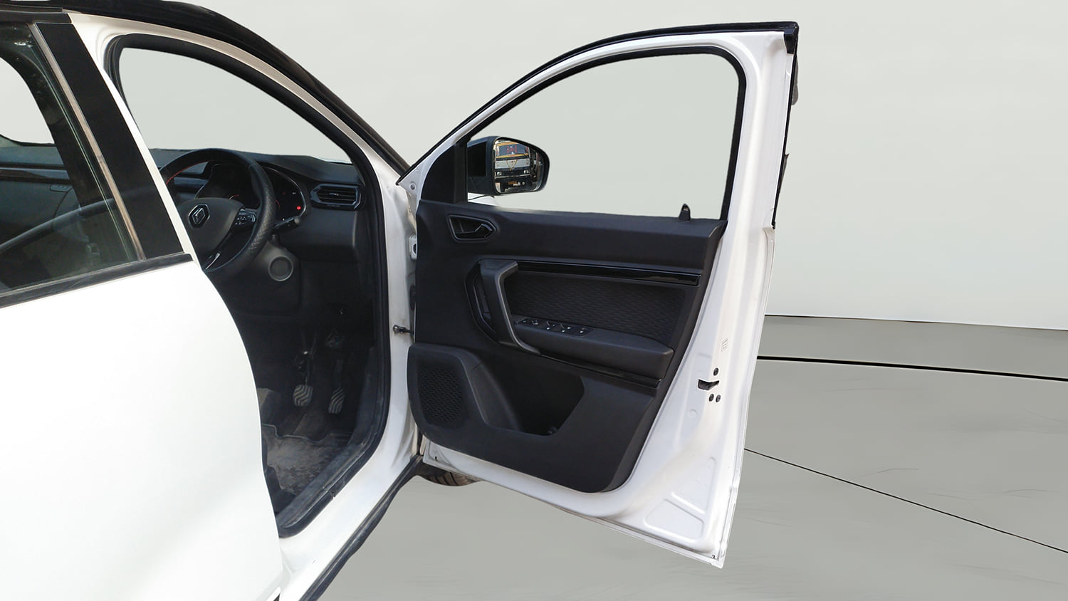 Used 2022 Renault Kiger RXZ Turbo CVT Dual Tone Petrol Automatic interior RIGHT FRONT DOOR OPEN VIEW