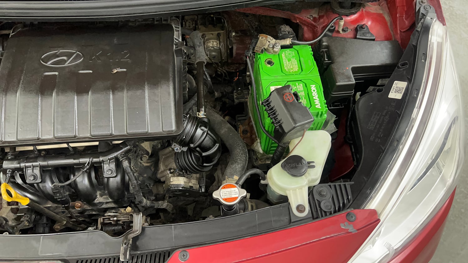 Used 2018 Hyundai Grand i10 Asta 1.2 Kappa VTVT Petrol Manual engine ENGINE LEFT SIDE VIEW