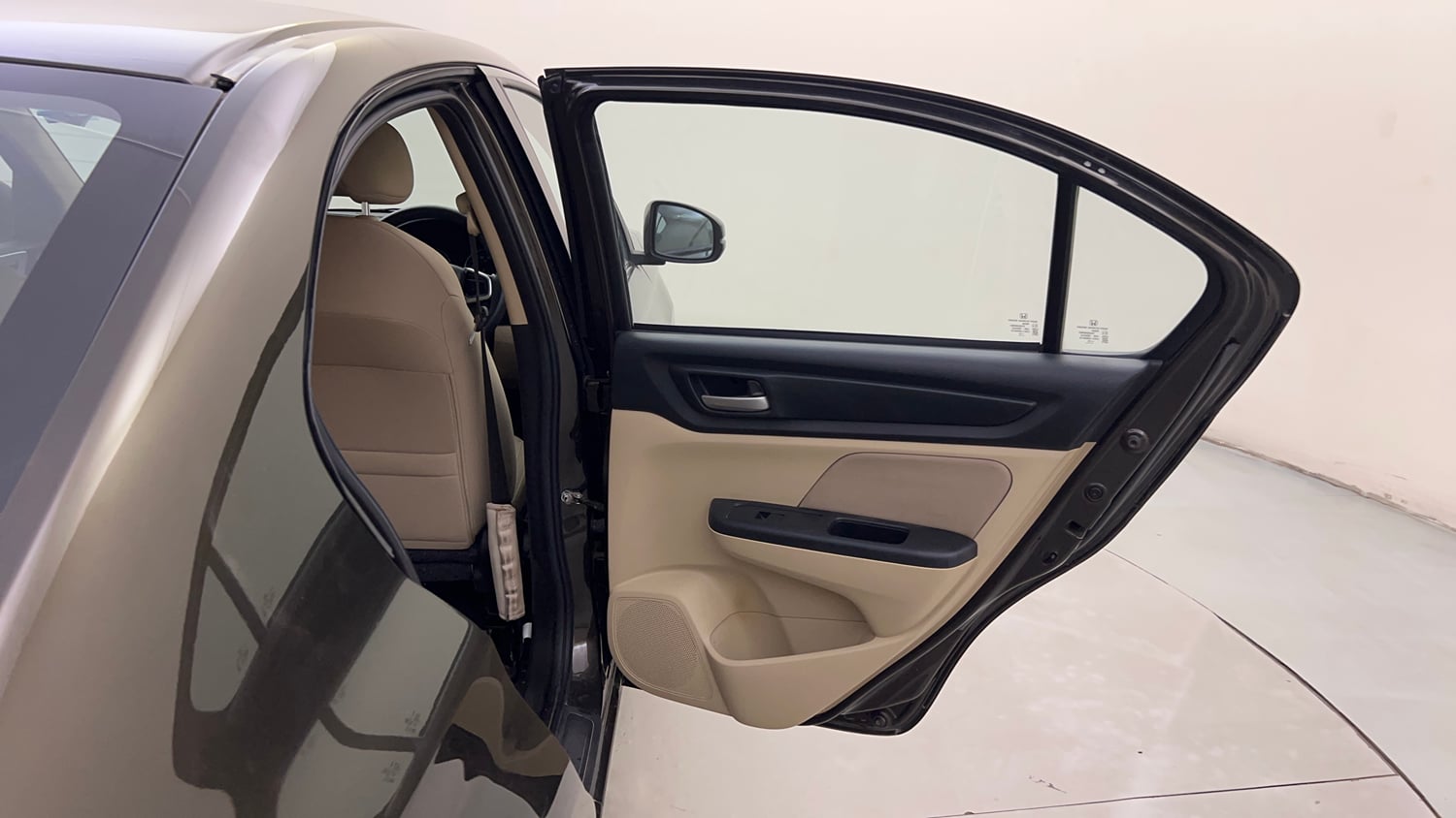 Used 2024 honda Amaze 2nd Generation VX 1.2 Petrol CVT Petrol Automatic interior RIGHT REAR DOOR OPEN VIEW