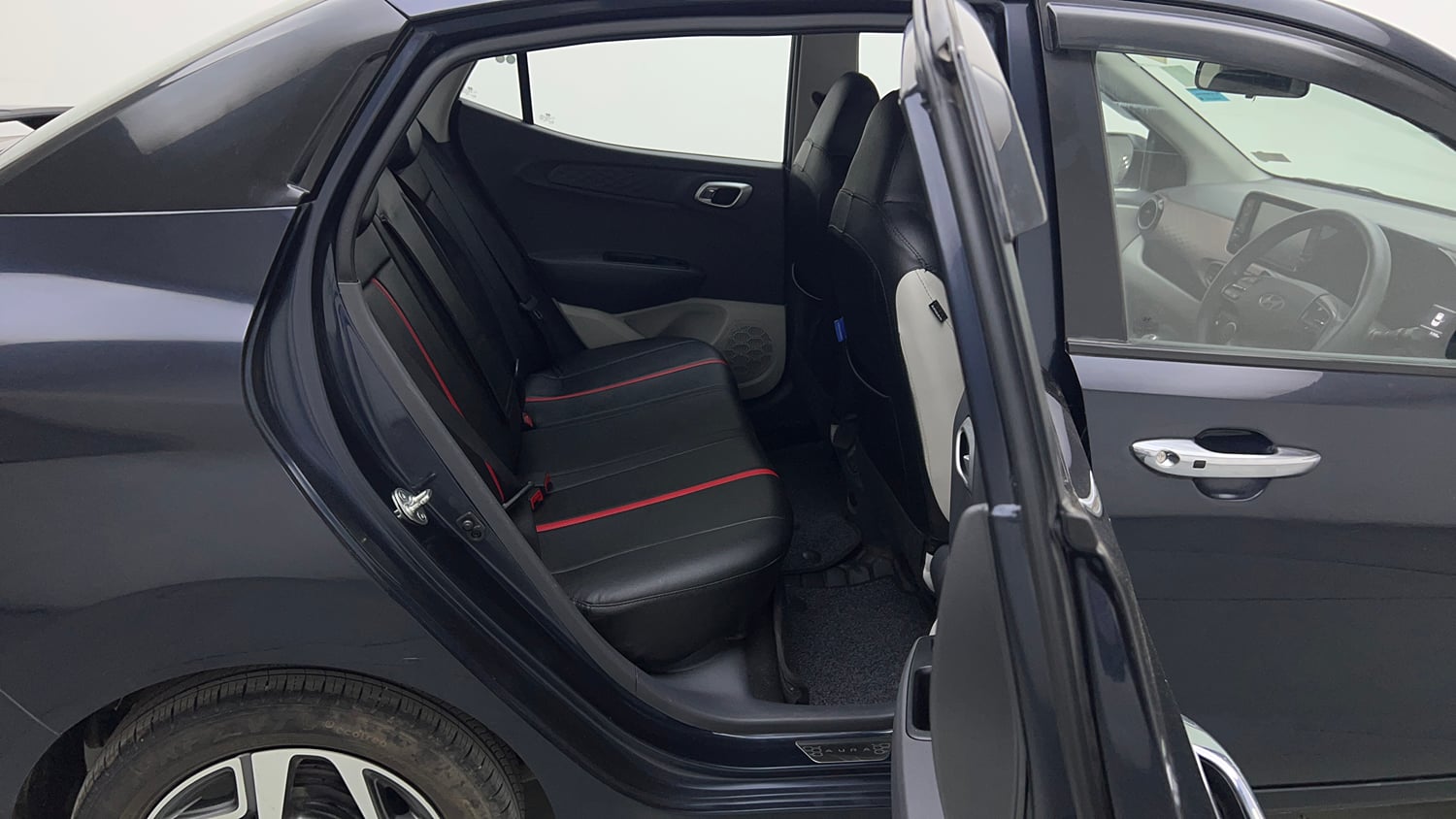 Used 2024 Hyundai Aura SX 1.2 CNG Cng Manual interior RIGHT SIDE REAR DOOR CABIN VIEW