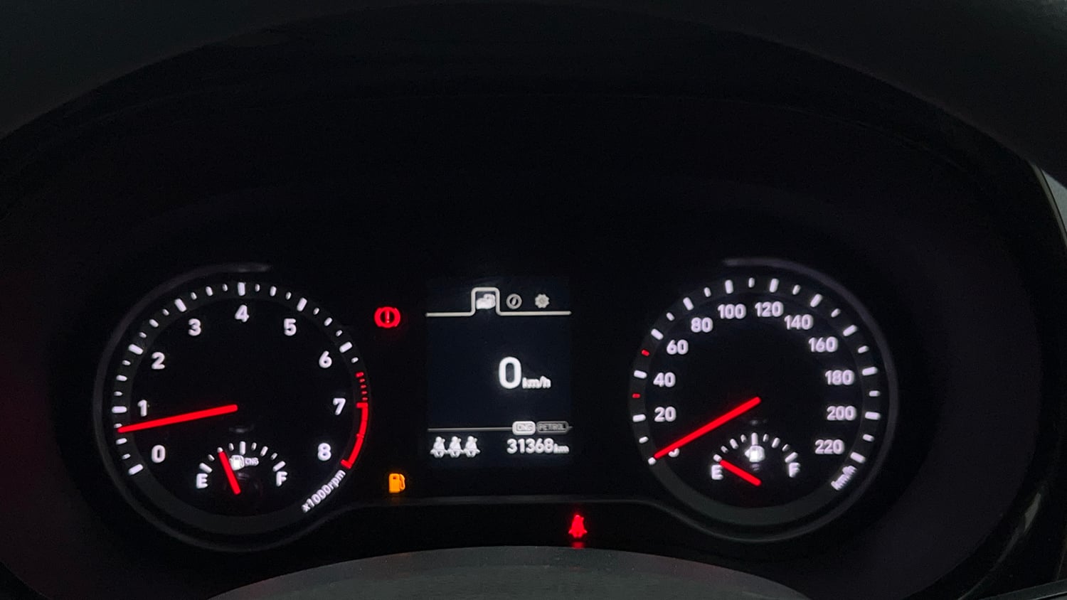 Used 2024 Hyundai Aura SX 1.2 CNG Cng Manual interior CLUSTERMETER VIEW