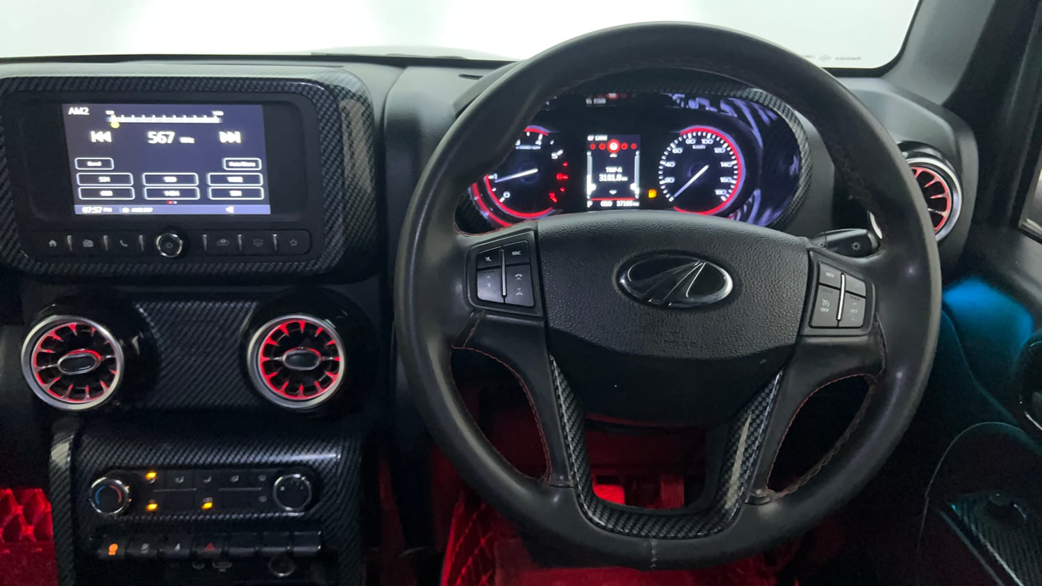Used 2022 mahindra Thar LX Hard Top Petrol AT 4WD Petrol Automatic interior STEERING VIEW
