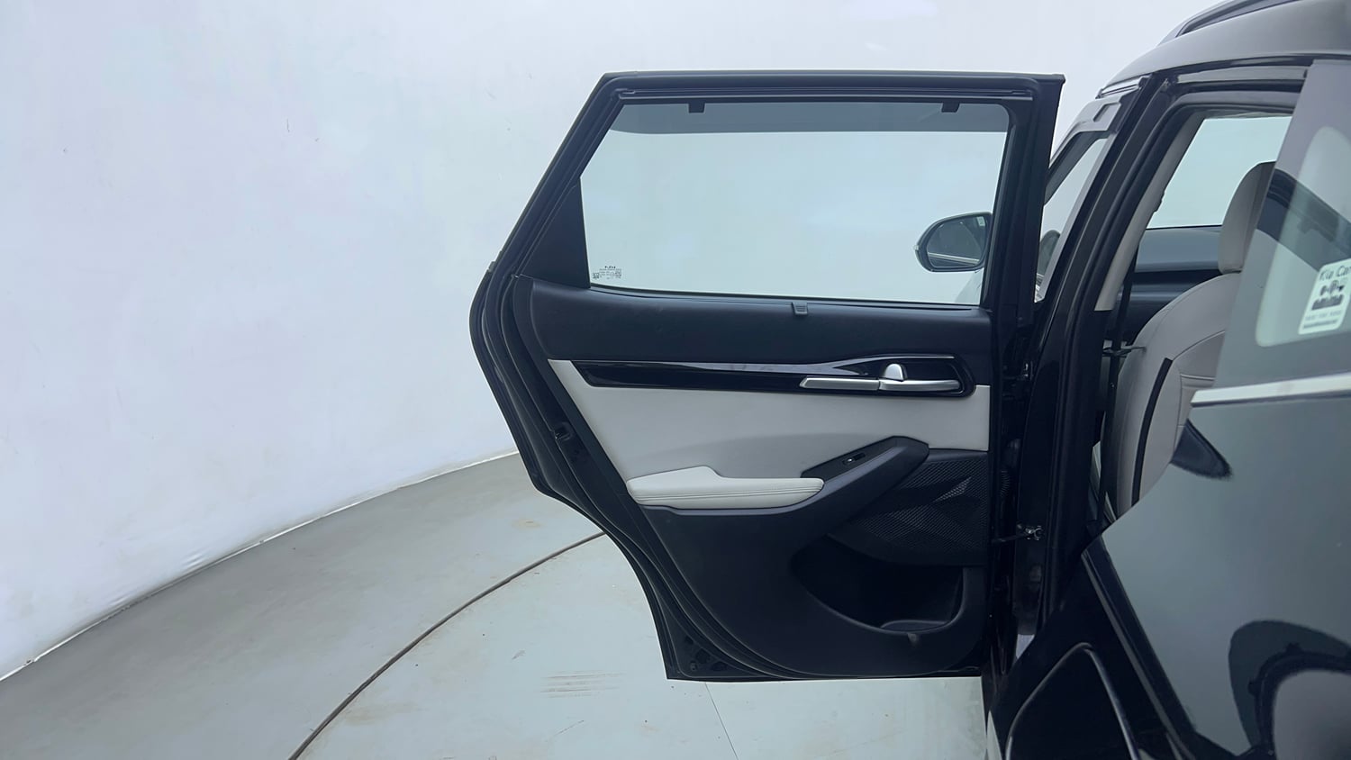 Used 2023 kia Seltos HTX 1.5 IVT Petrol Automatic interior LEFT REAR DOOR OPEN VIEW