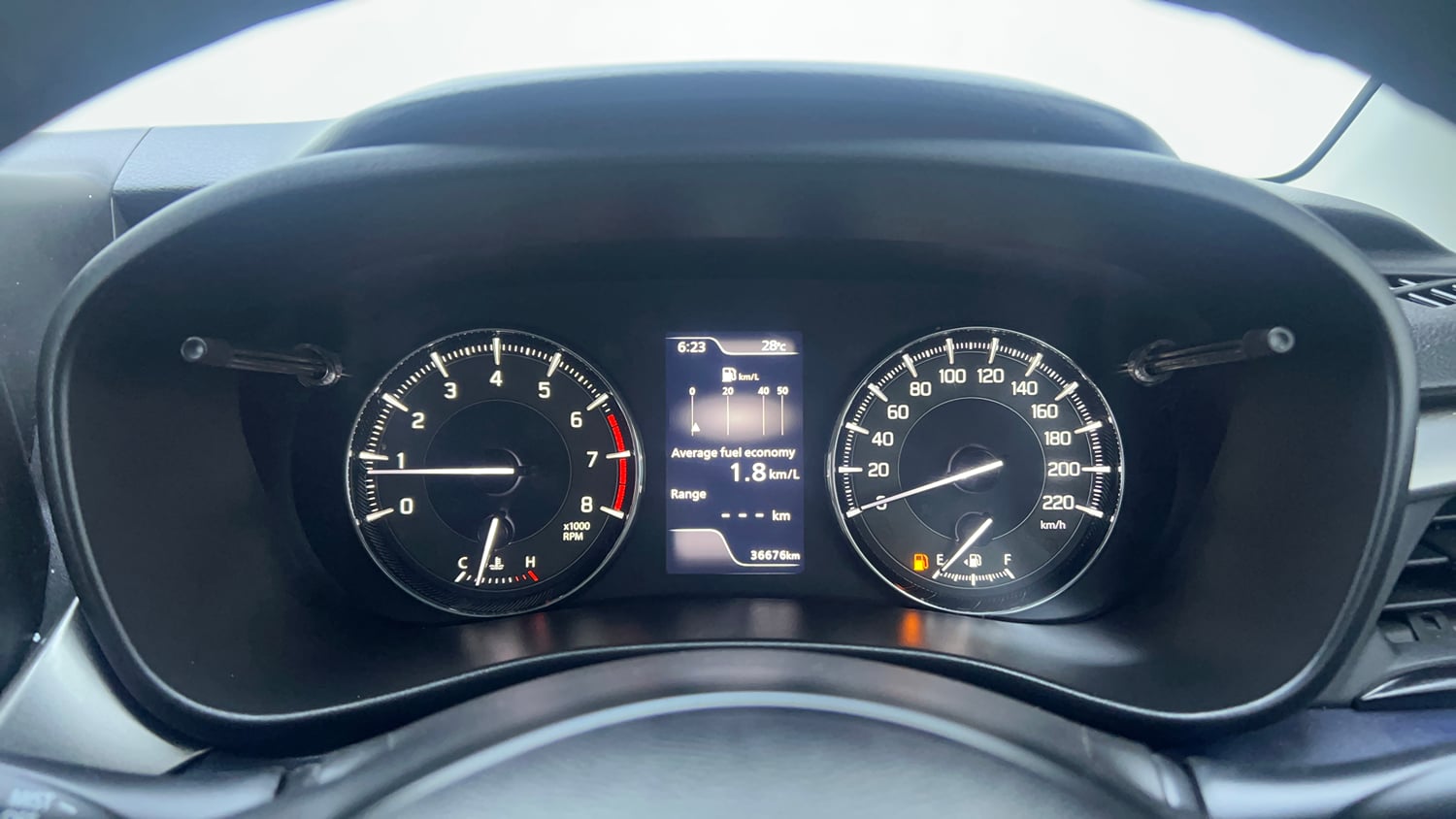 Used 2023 Maruti Suzuki Baleno Zeta MT Petrol Manual interior CLUSTERMETER VIEW