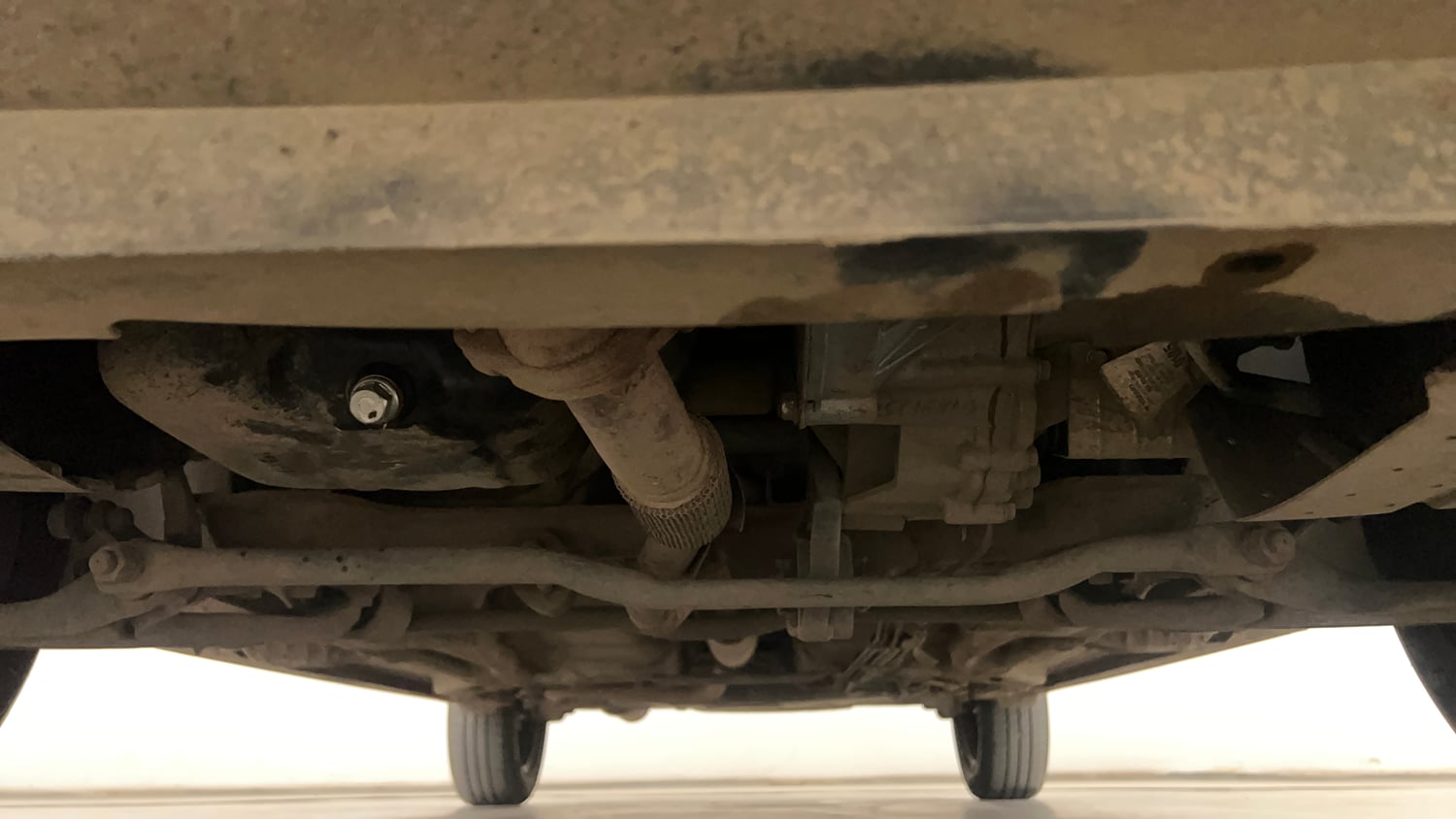 Used 2025 Tata Tigor XZA Plus iCNG Cng Automatic extra FRONT LEFT UNDERBODY VIEW