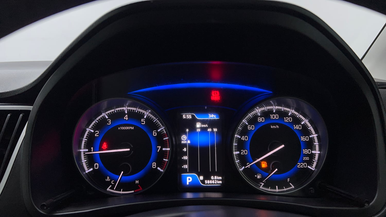 Used 2018 Maruti Suzuki Baleno Zeta 1.2 AT Petrol Automatic interior CLUSTERMETER VIEW