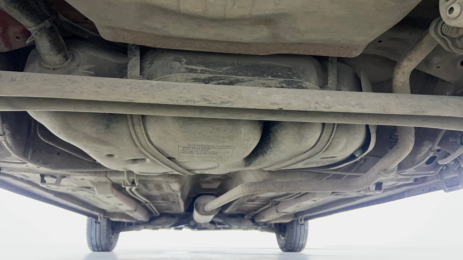 Used 2014 Maruti Suzuki Celerio LXi Petrol Manual extra REAR UNDERBODY VIEW (TAKEN FROM REAR)