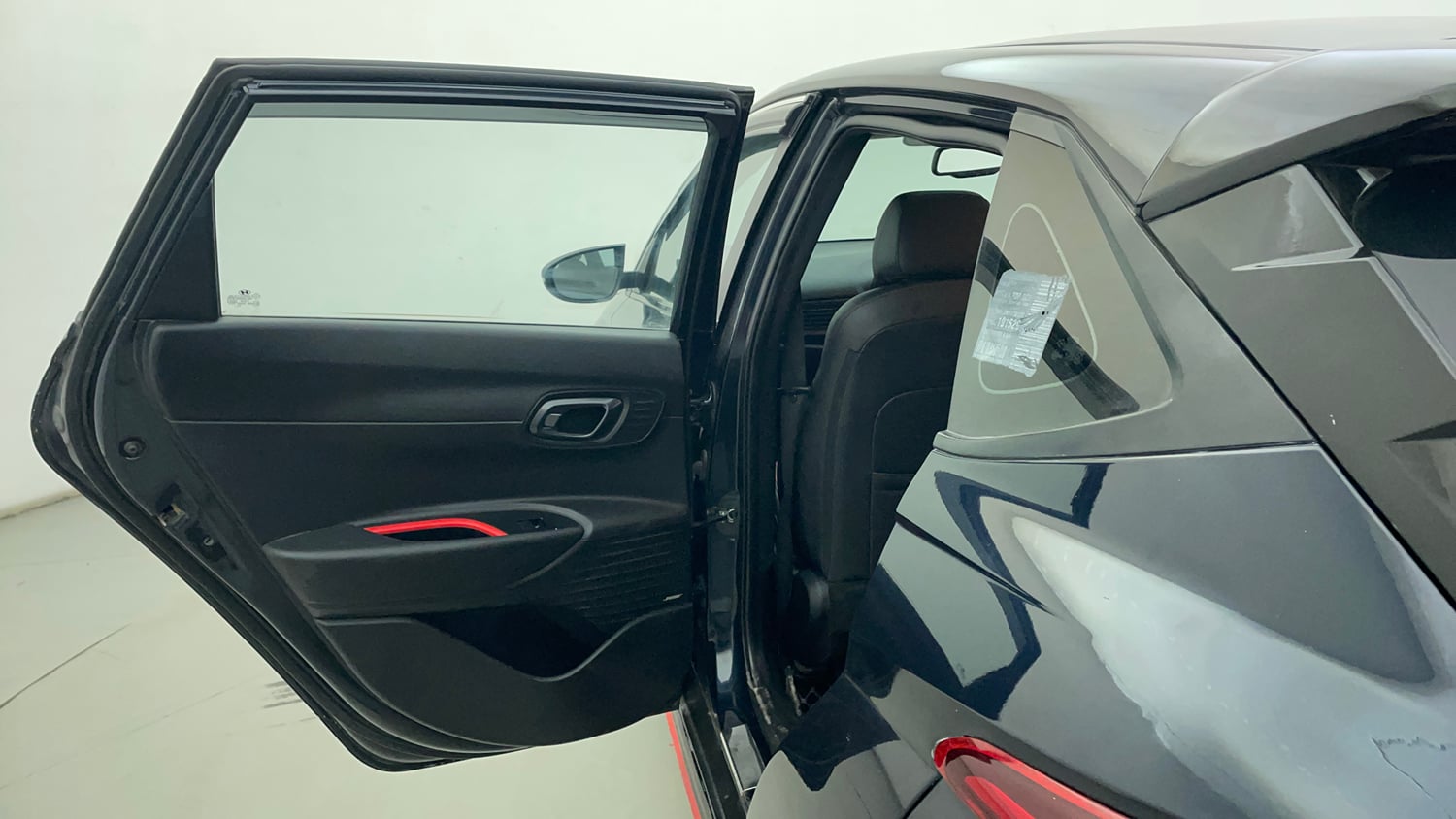 Used 2023 Hyundai i20 N Line N8 1.0 Turbo DCT Petrol Automatic interior LEFT REAR DOOR OPEN VIEW