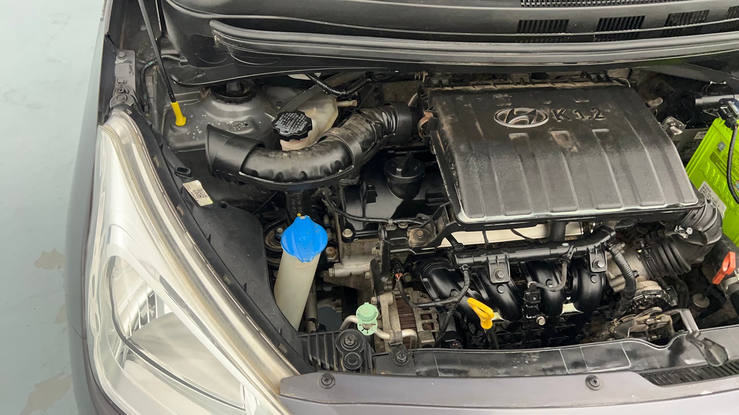 Used 2019 Hyundai Grand i10 Sportz AT 1.2 Kappa VTVT Petrol Automatic engine ENGINE RIGHT SIDE VIEW