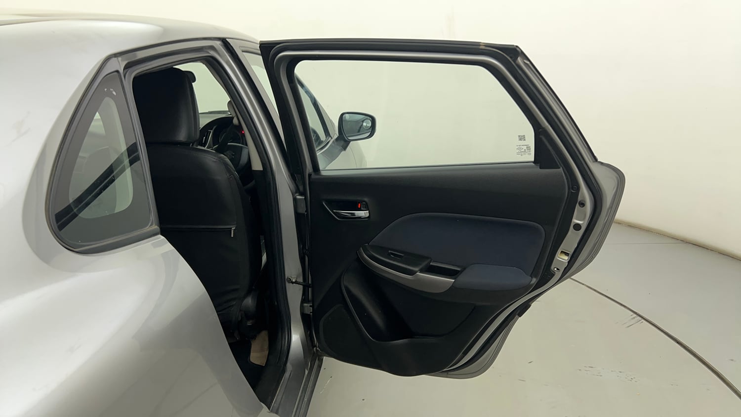Used 2021 Maruti Suzuki Baleno Delta Petrol Manual interior RIGHT REAR DOOR OPEN VIEW