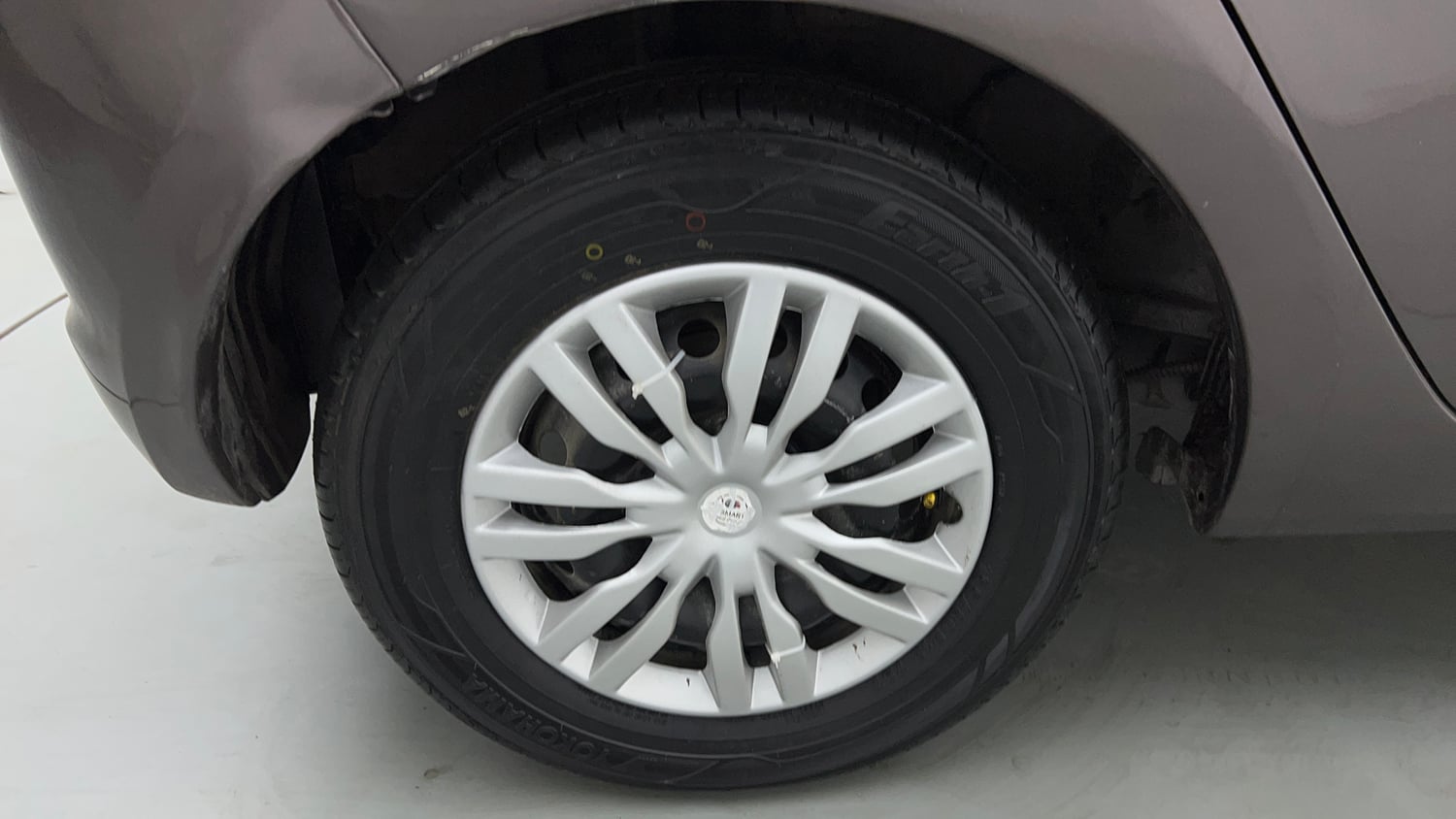 Used 2019 Tata Tiago XM CNG (Outside Fitted) Cng Manual tyres RIGHT REAR TYRE RIM VIEW