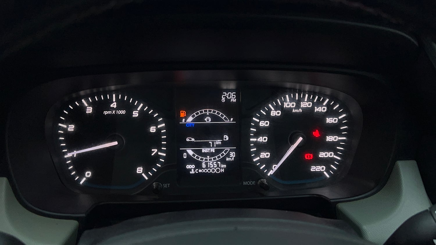 Used 2022 Tata Punch Adventure MT Petrol Manual interior CLUSTERMETER VIEW