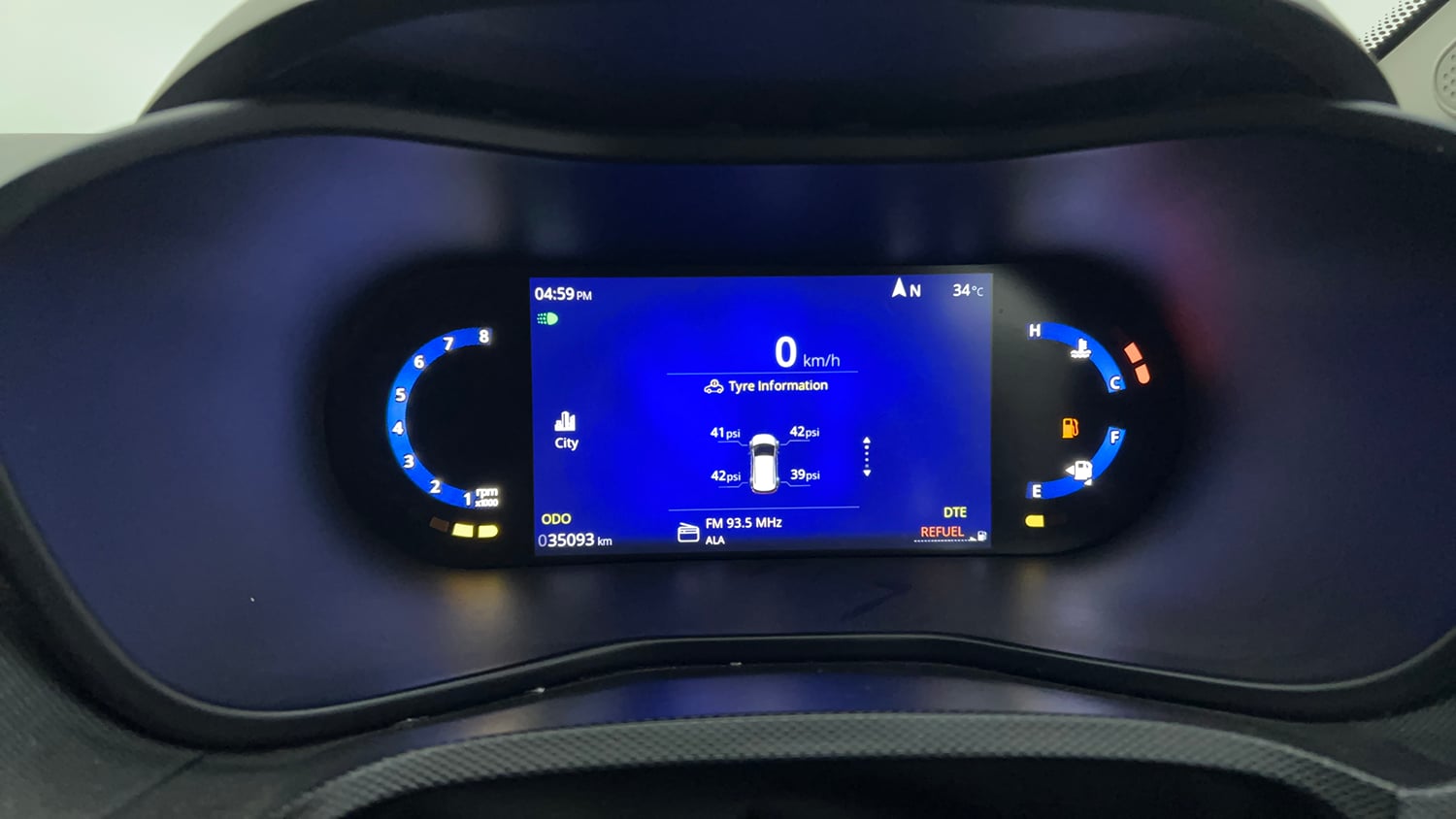 Used 2025 Tata Nexon Creative Plus S 1.2 Revotron Petrol  6MT Petrol Manual interior CLUSTERMETER VIEW