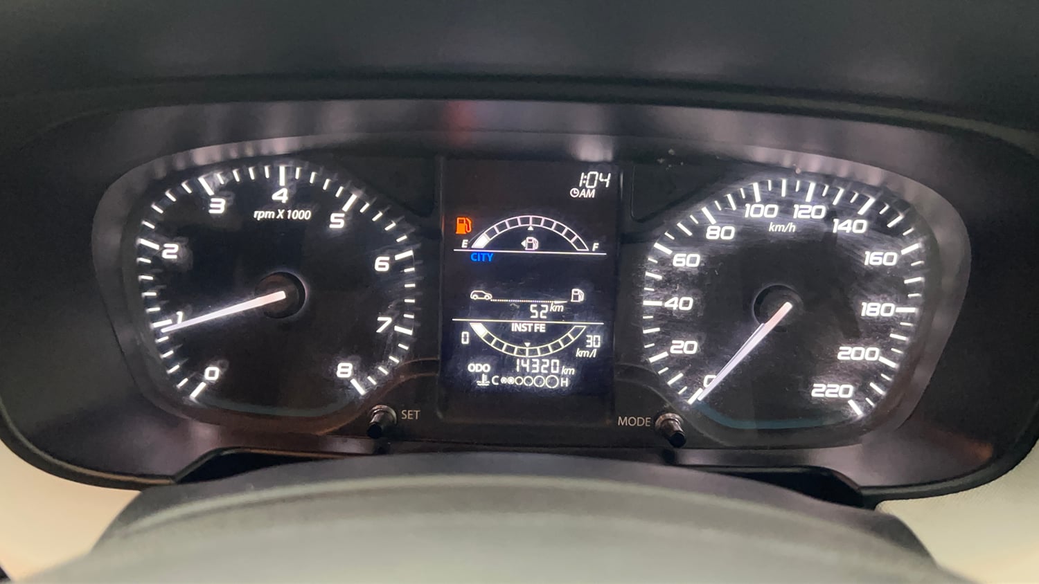 Used 2023 Tata Punch Accomplished MT Petrol Manual interior CLUSTERMETER VIEW