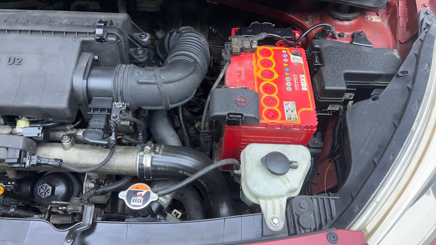 Used 2017 Hyundai Grand i10 Sportz U2 1.2 CRDi Diesel Manual engine ENGINE LEFT SIDE VIEW