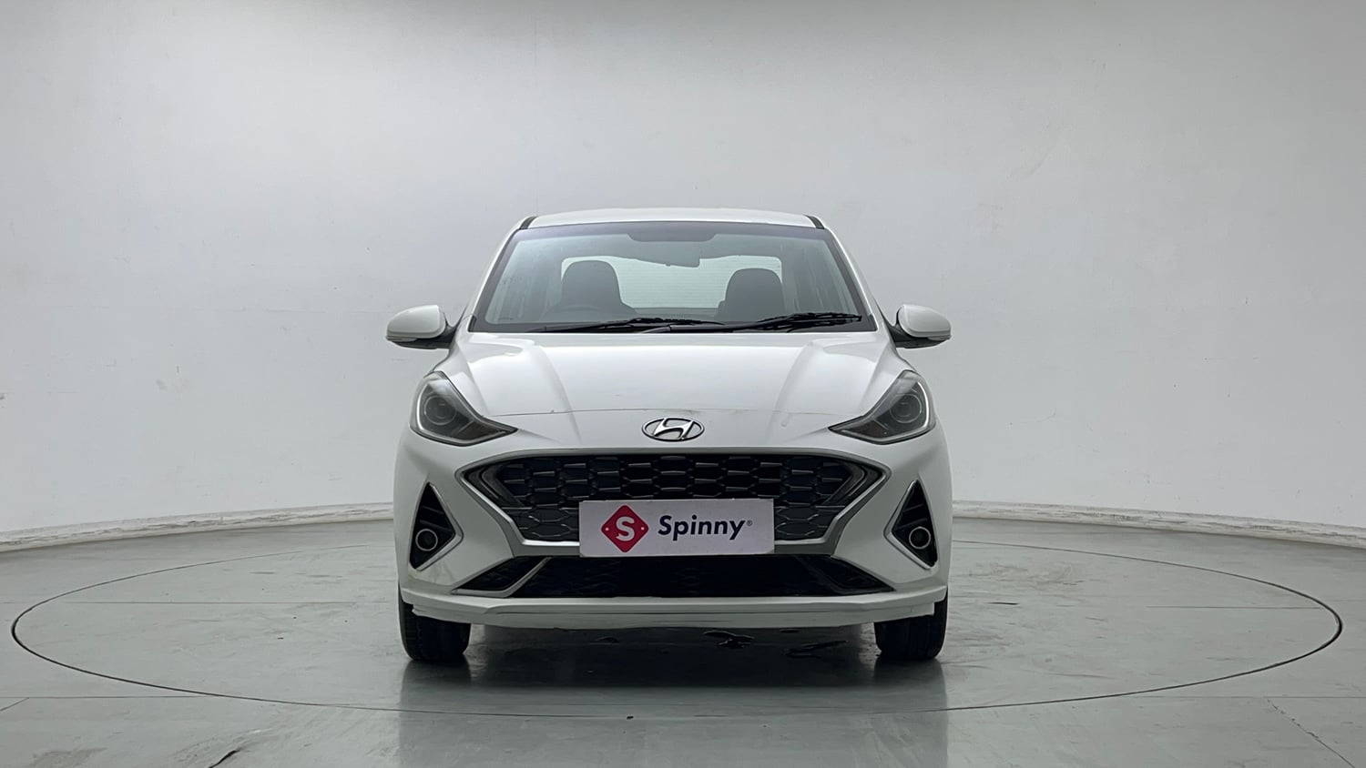 Used 2021 Hyundai Aura SX Plus 1.2 AMT Petrol Petrol Automatic exterior FRONT VIEW