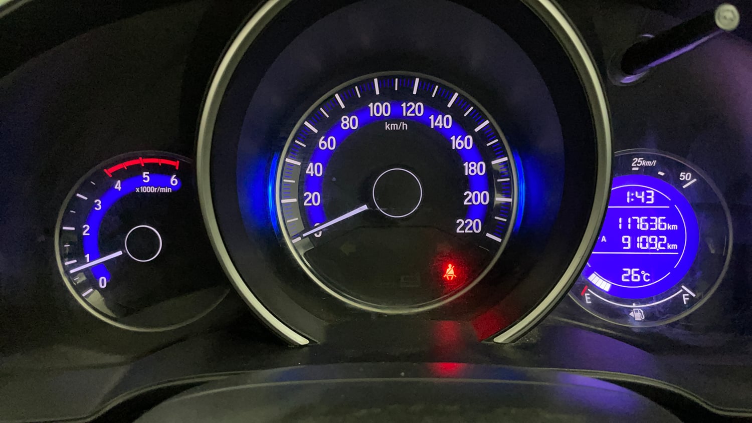 Used 2017 Honda WR-V VX MT Diesel Diesel Manual interior CLUSTERMETER VIEW