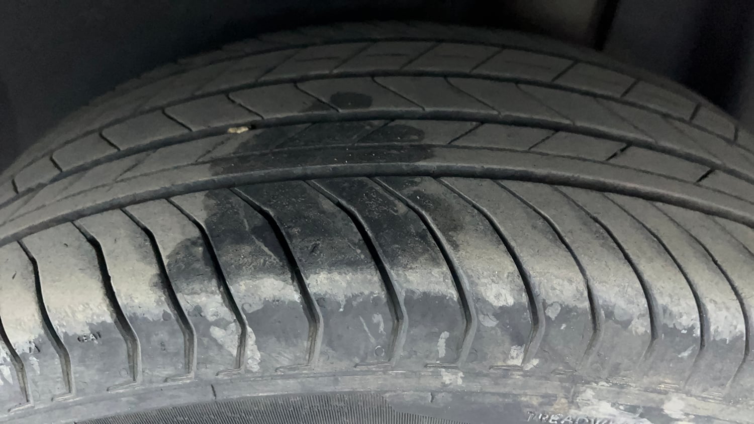 Used 2023 Skoda Kushaq Style 1.0L TSI MT Petrol Manual tyres LEFT REAR TYRE TREAD VIEW