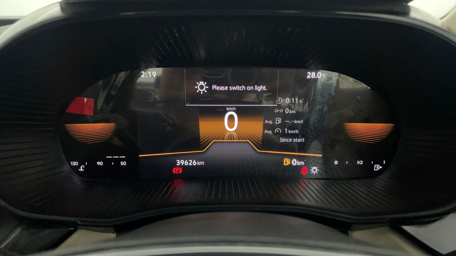 Used 2022 Skoda Slavia Style 1.0L TSI MT Petrol Manual interior CLUSTERMETER VIEW