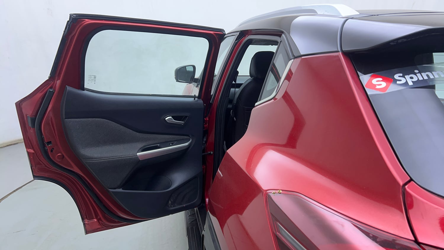Used 2023 Nissan Magnite XV Premium Turbo CVT Dual Tone Petrol Automatic interior LEFT REAR DOOR OPEN VIEW