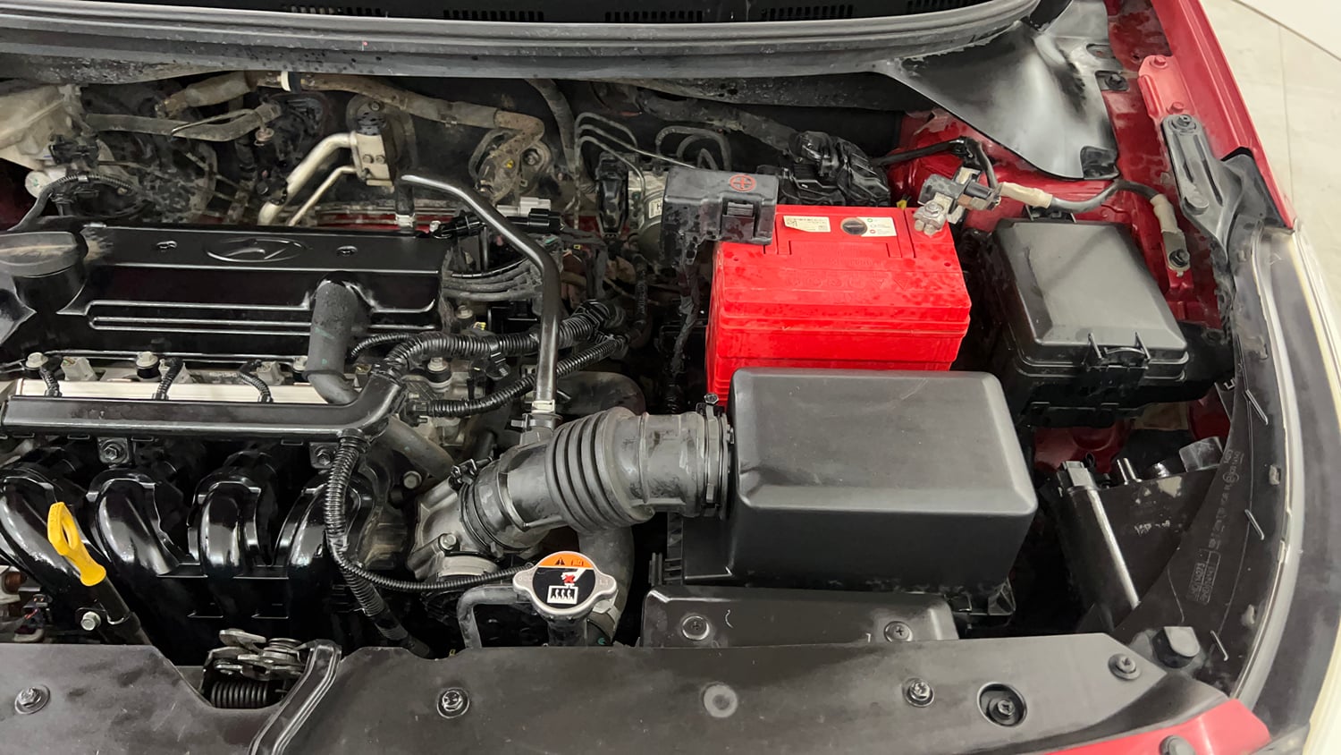 Used 2015 Hyundai Elite i20 Asta 1.2 Petrol Manual engine ENGINE LEFT SIDE VIEW