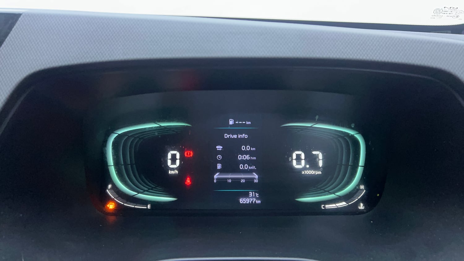 Used 2023 Kia Carens Prestige Plus 1.4 Petrol MT 7 STR Petrol Manual interior CLUSTERMETER VIEW