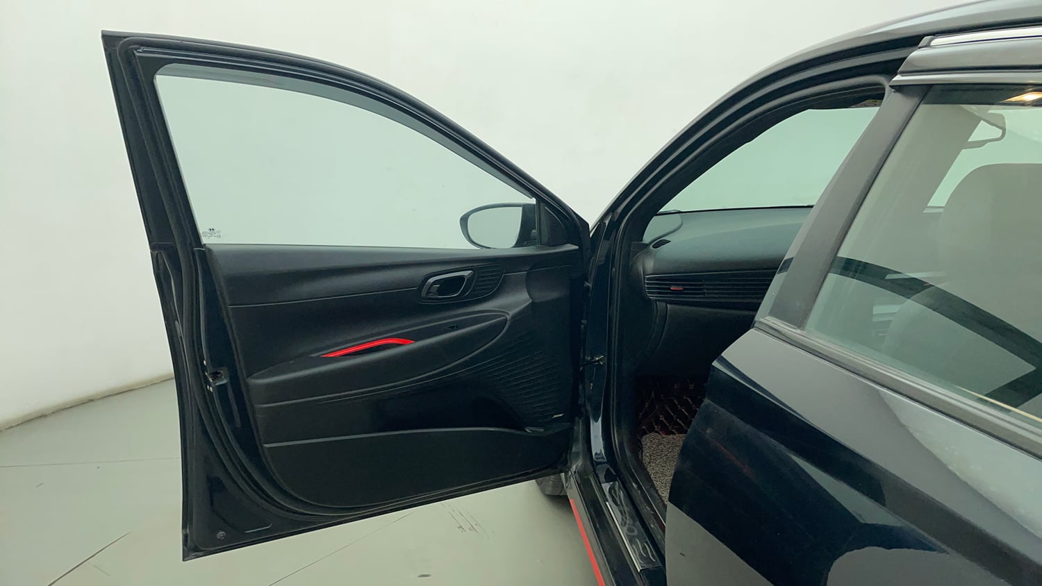 Used 2023 Hyundai i20 N Line N8 1.0 Turbo DCT Petrol Automatic interior LEFT FRONT DOOR OPEN VIEW