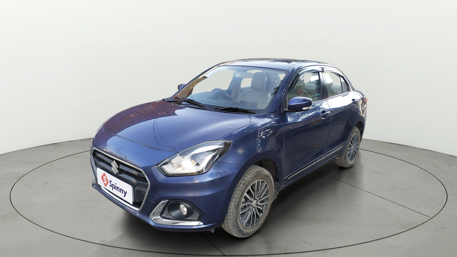 Used 2021 Maruti Suzuki Dzire ZXi Plus Petrol Manual exterior LEFT FRONT CORNER VIEW