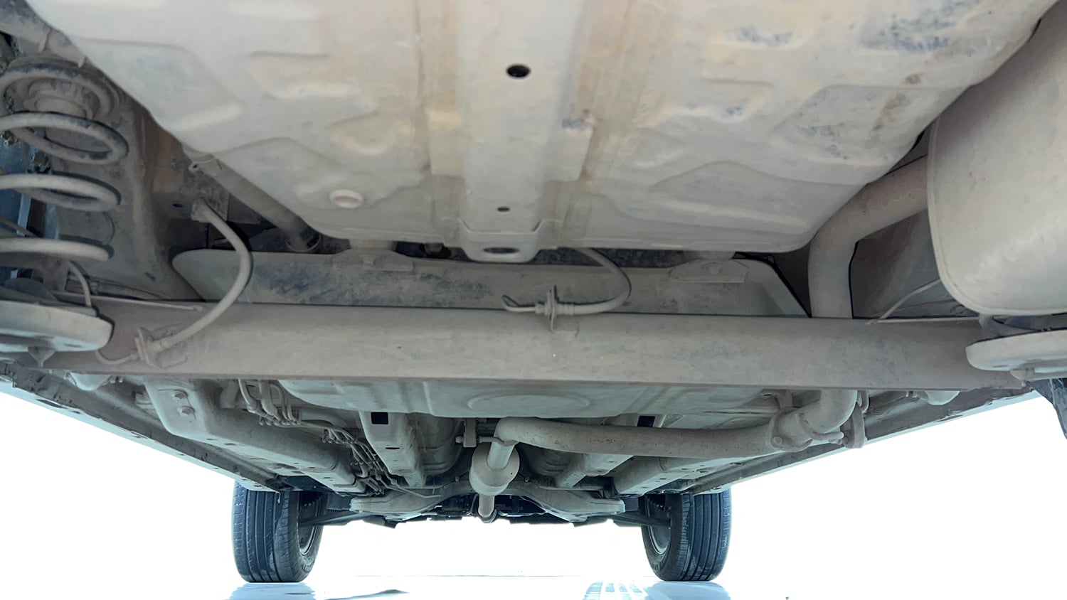 Used 2022 Tata Nexon XZ Plus (HS) Petrol Manual extra REAR UNDERBODY VIEW (TAKEN FROM REAR)