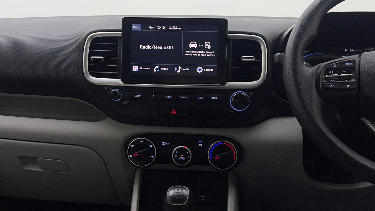 Used 2024 Hyundai Venue S 1.2 Petrol Petrol Manual interior MUSIC SYSTEM & AC CONTROL VIEW