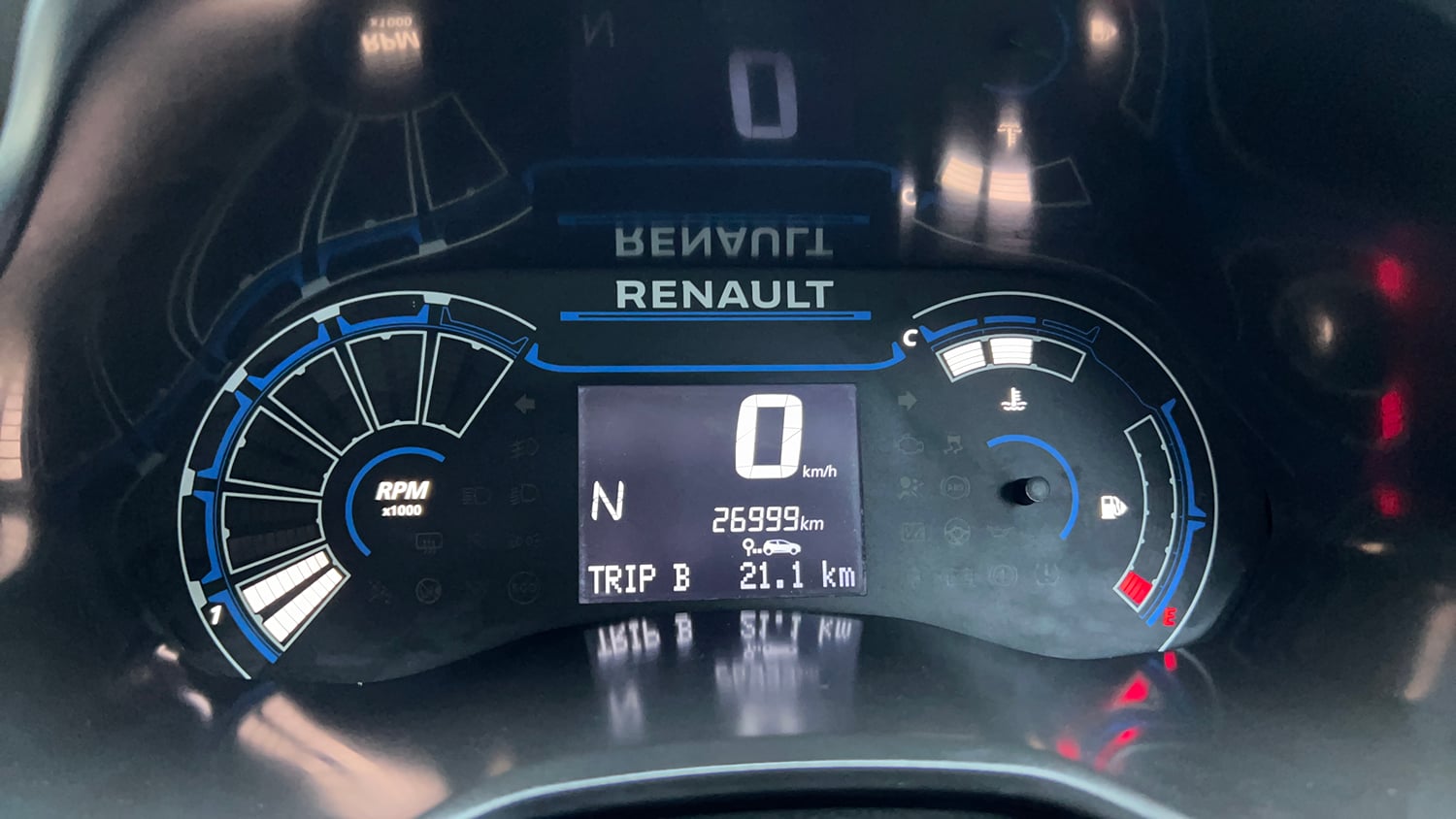 Used 2022 Renault Kiger RXT (O) AMT Petrol Automatic interior CLUSTERMETER VIEW