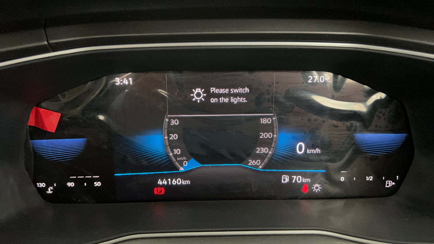 Used 2022 Volkswagen Taigun Topline 1.0 TSI MT Petrol Manual interior CLUSTERMETER VIEW