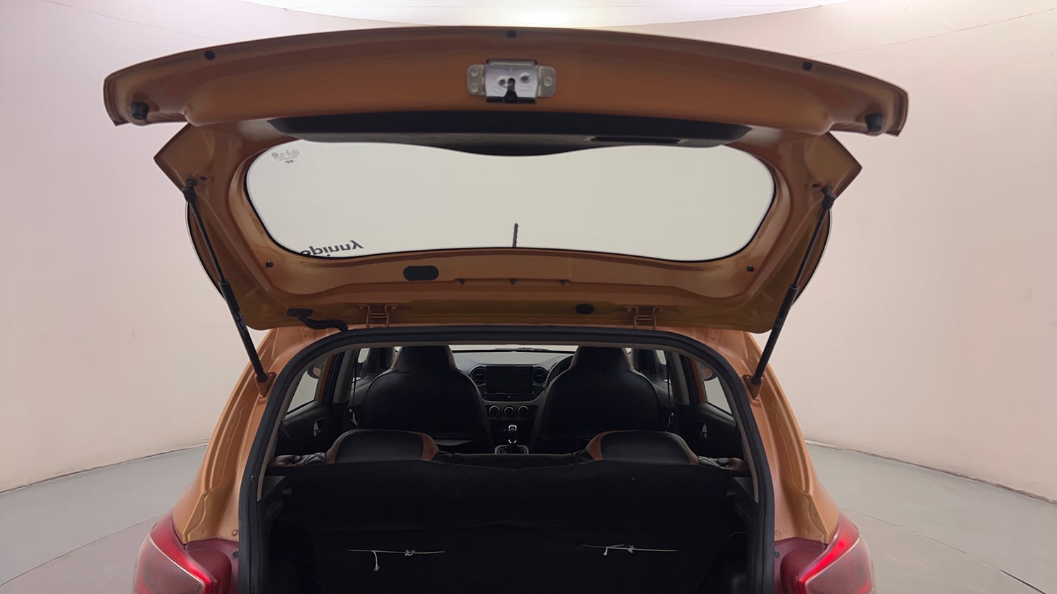 Used 2013 Hyundai Grand i10 Sportz 1.2 Kappa VTVT Petrol Manual interior DICKY DOOR OPEN VIEW