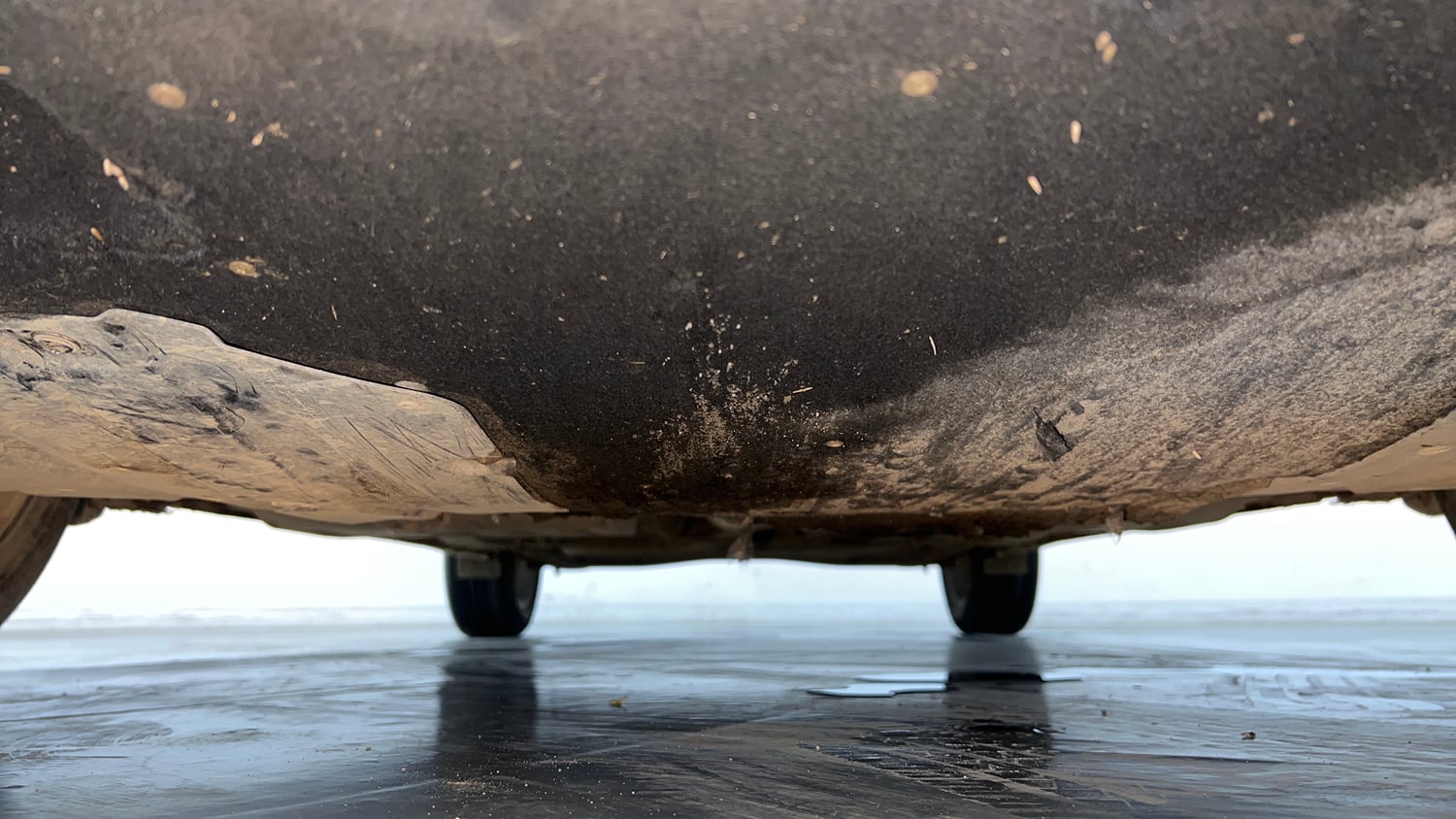 Used 2022 Maruti Suzuki Baleno Zeta Petrol Manual extra FRONT LEFT UNDERBODY VIEW