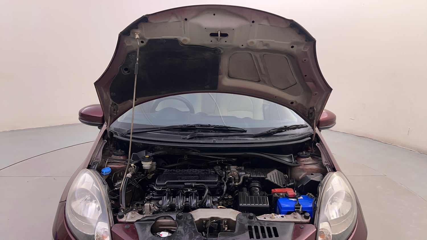 Used 2015 Honda Amaze 1.2 S i-VTEC Petrol Manual engine ENGINE & BONNET OPEN FRONT VIEW