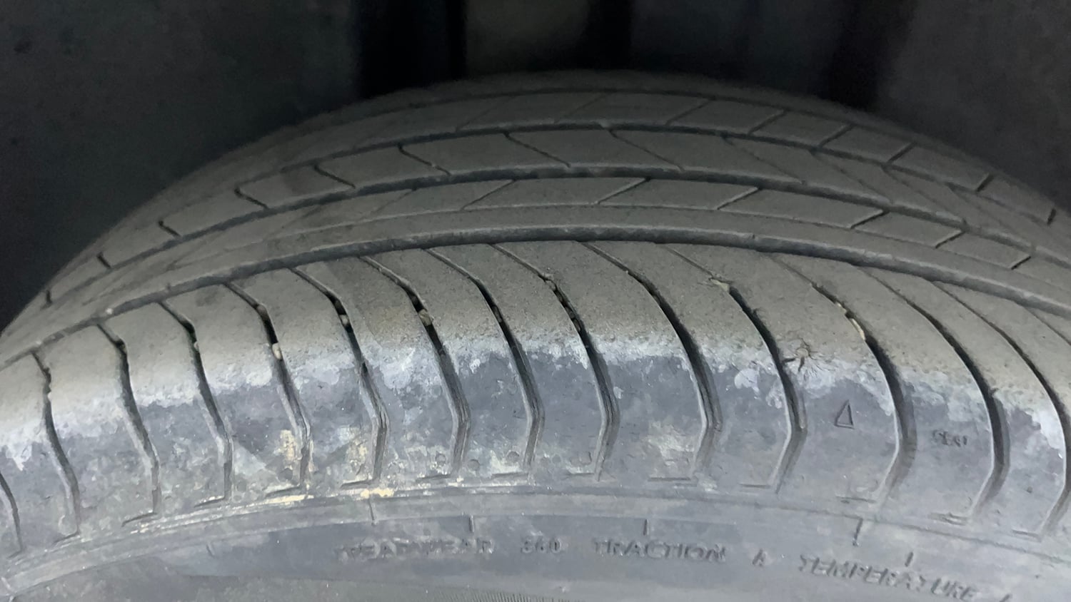 Used 2023 Skoda Kushaq Style 1.0L TSI MT Petrol Manual tyres RIGHT REAR TYRE TREAD VIEW