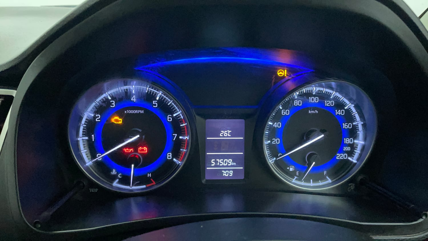 Used 2017 Maruti Suzuki Baleno Delta 1.2 Petrol Manual interior CLUSTERMETER VIEW