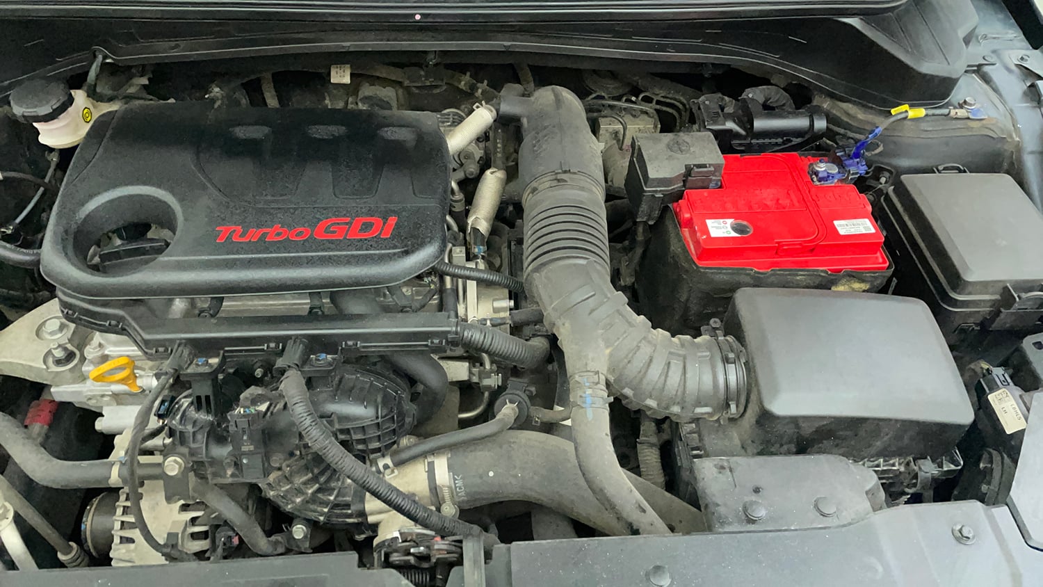 Used 2023 Hyundai i20 N Line N8 1.0 Turbo DCT Petrol Automatic engine ENGINE LEFT SIDE VIEW
