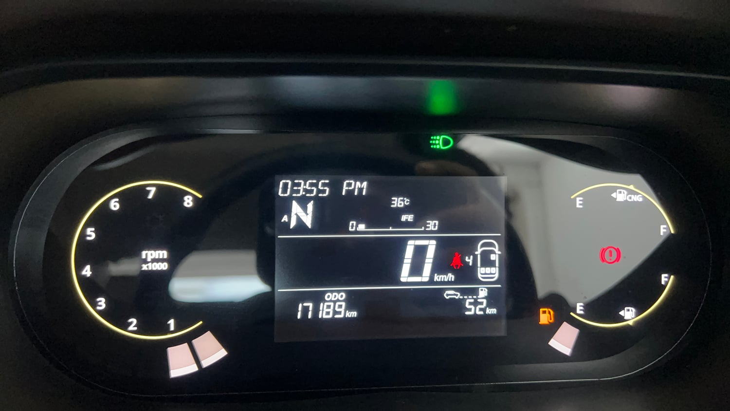Used 2025 Tata Tigor XZA Plus iCNG Cng Automatic interior CLUSTERMETER VIEW