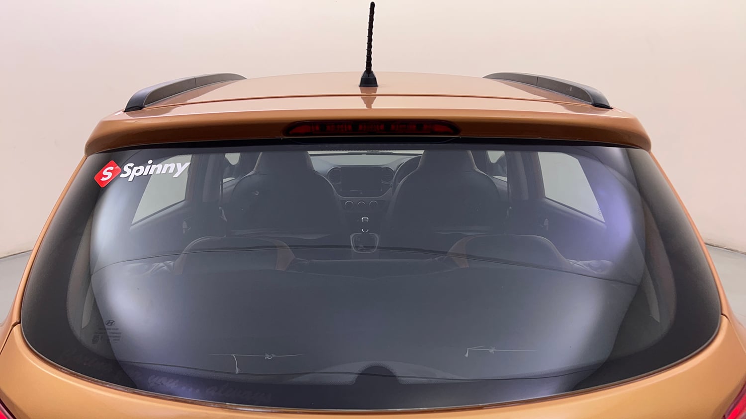 Used 2013 Hyundai Grand i10 Sportz 1.2 Kappa VTVT Petrol Manual exterior BACK WINDSHIELD VIEW